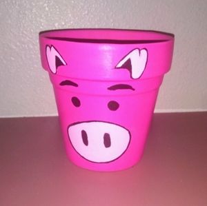 Pig flower pot